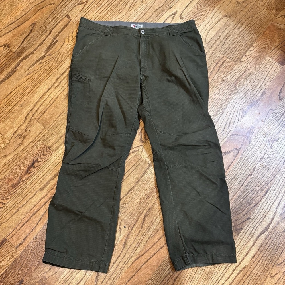 Guide Series Mens 42x32 Olive Green Ripstop Cargo Utility Outdoor Hiking Pants